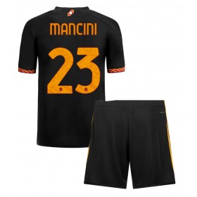 AS Roma Gianluca Mancini #23 Tredje Kläder Barn 2023-24 Kortärmad (+ Korta byxor)